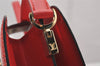 Authentic Louis Vuitton Epi Capucines Shoulder Cross Bag Red M52347 LV 3163I