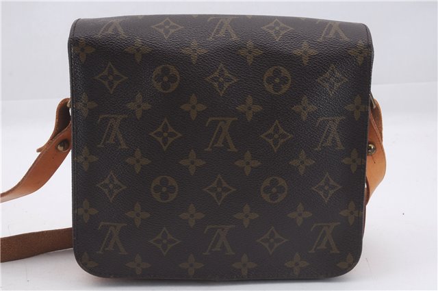 Auth Louis Vuitton Monogram Cartouchiere MM Shoulder Cross Bag M51253 LV 3164D