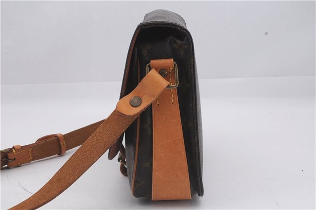 Auth Louis Vuitton Monogram Cartouchiere MM Shoulder Cross Bag M51253 LV 3164D