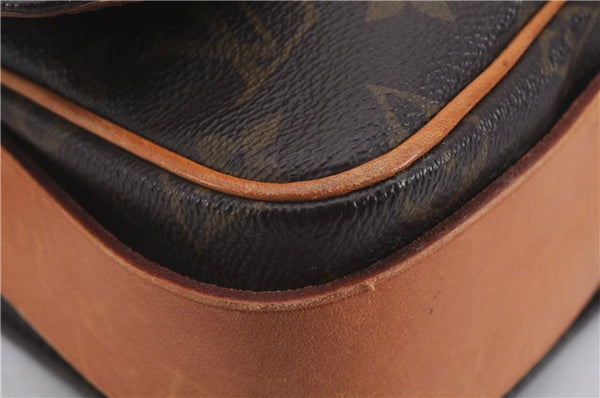 Auth Louis Vuitton Monogram Cartouchiere MM Shoulder Cross Bag M51253 LV 3164D
