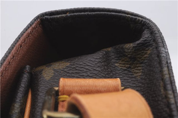 Auth Louis Vuitton Monogram Cartouchiere MM Shoulder Cross Bag M51253 LV 3164D