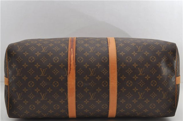 Auth Louis Vuitton Monogram Keepall Bandouliere 55 Boston Bag M41414 LV 3164E