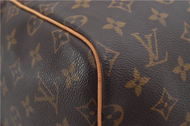 Auth Louis Vuitton Monogram Keepall Bandouliere 55 Boston Bag M41414 LV 3164E