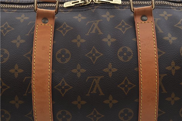 Auth Louis Vuitton Monogram Keepall Bandouliere 55 Boston Bag M41414 LV 3164E