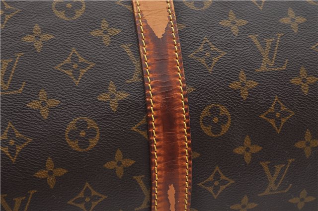 Auth Louis Vuitton Monogram Keepall Bandouliere 55 Boston Bag M41414 LV 3164E