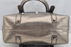Authentic BURBERRY Vintage Check Shoulder Tote Bag Canvas Leather Gray 3166I