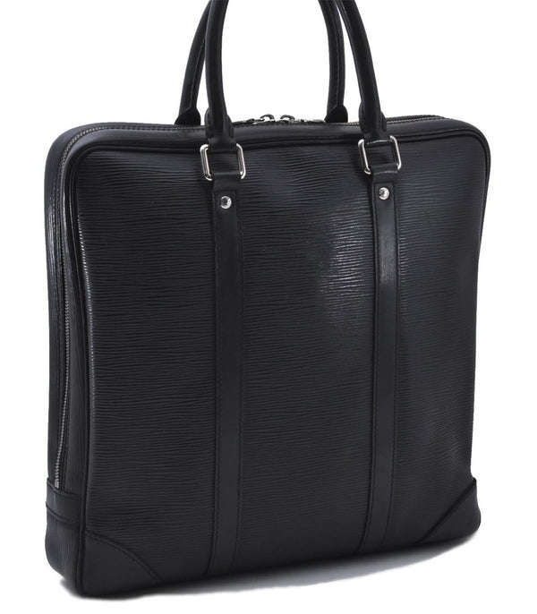 Authentic Louis Vuitton Epi Vivienne MM Hand Bag Black M59122 LV 3167D