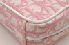 Authentic Christian Dior Trotter No.2 Vintage Pouch Purse PVC Leather Pink 3168I