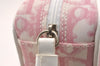 Authentic Christian Dior Trotter No.2 Vintage Pouch Purse PVC Leather Pink 3168I