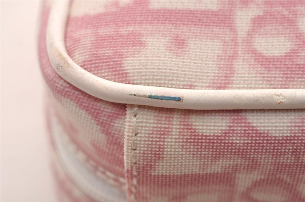 Authentic Christian Dior Trotter No.2 Vintage Pouch Purse PVC Leather Pink 3168I