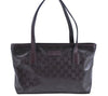 Authentic GUCCI GG Imprime Shoulder Tote Bag GG PVC Leather 211138 Purple 3169H