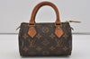 Authentic Louis Vuitton Monogram Mini Speedy Hand Bag Purse M41534 LV 3170I