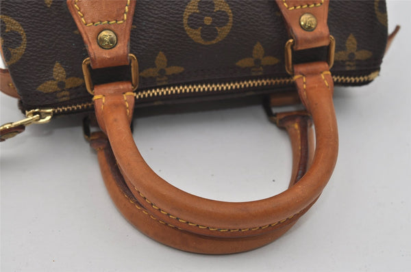 Authentic Louis Vuitton Monogram Mini Speedy Hand Bag Purse M41534 LV 3170I