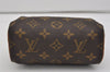 Authentic Louis Vuitton Monogram Mini Speedy Hand Bag Purse M41534 LV 3170I