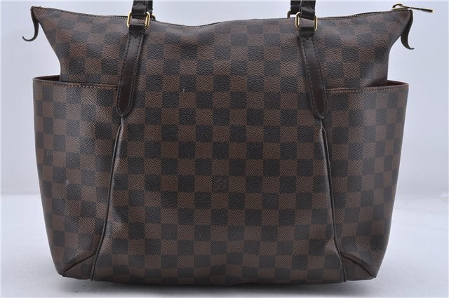 Authentic Louis Vuitton Damier Totally MM Shoulder Tote Bag N41281 LV 3171D