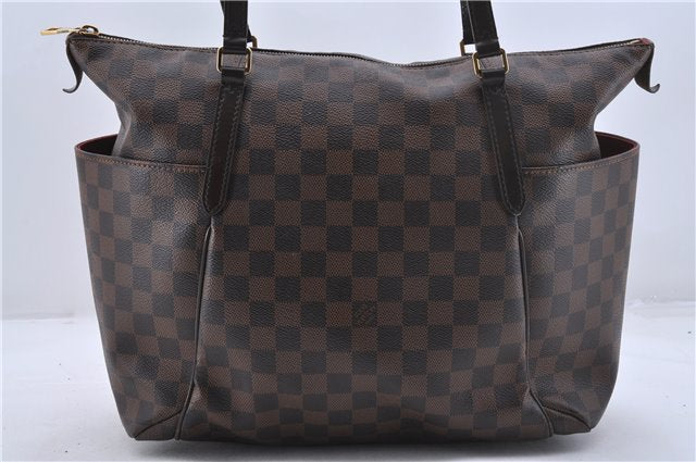 Authentic Louis Vuitton Damier Totally MM Shoulder Tote Bag N41281 LV 3171D