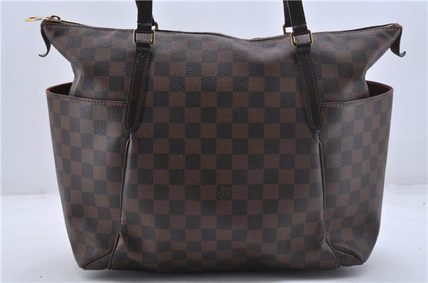 Authentic Louis Vuitton Damier Totally MM Shoulder Tote Bag N41281 LV 3171D