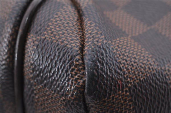 Authentic Louis Vuitton Damier Totally MM Shoulder Tote Bag N41281 LV 3171D