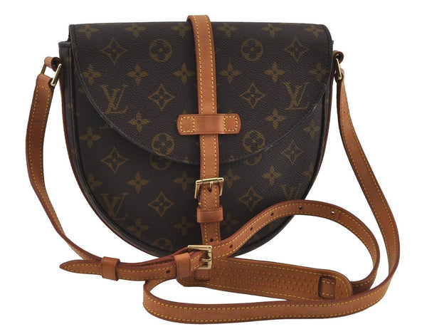 Authentic Louis Vuitton Monogram Chantilly MM Shoulder Cross Bag M51233 LV 3171I