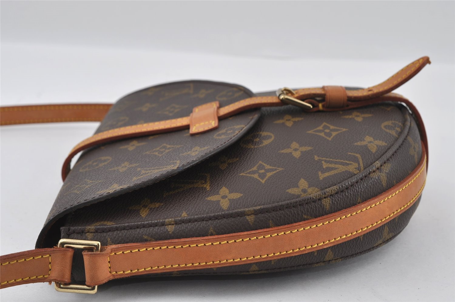 Authentic Louis Vuitton Monogram Chantilly MM Shoulder Cross Bag M51233 LV 3171I