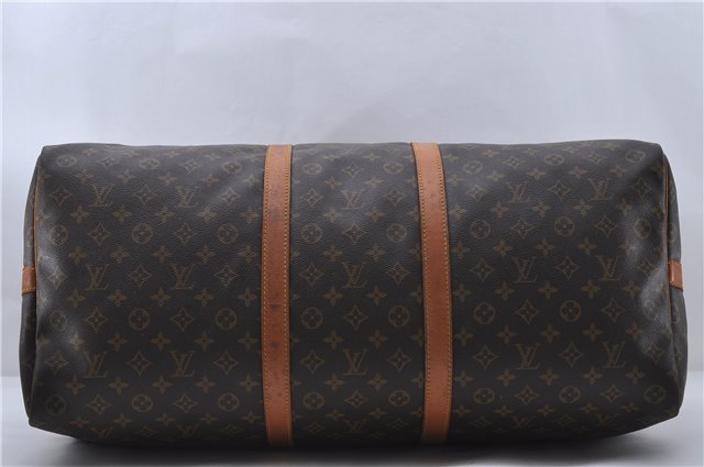 Auth Louis Vuitton Monogram Keepall Bandouliere 60 Boston Bag M41412 LV 3172D