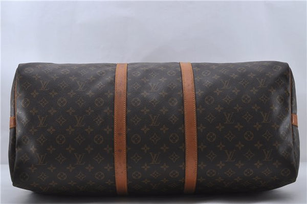 Auth Louis Vuitton Monogram Keepall Bandouliere 60 Boston Bag M41412 LV 3172D