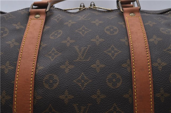 Auth Louis Vuitton Monogram Keepall Bandouliere 60 Boston Bag M41412 LV 3172D