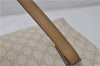 Authentic GUCCI Vintage Shoulder Tote Bag GG PVC Leather 211138 Ivory 3172F