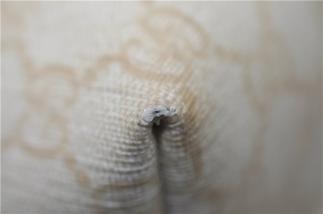 Authentic GUCCI Vintage Shoulder Tote Bag GG PVC Leather 211138 Ivory 3172F