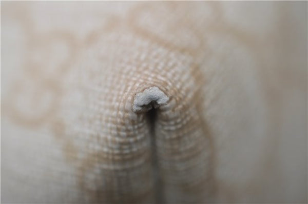 Authentic GUCCI Vintage Shoulder Tote Bag GG PVC Leather 211138 Ivory 3172F