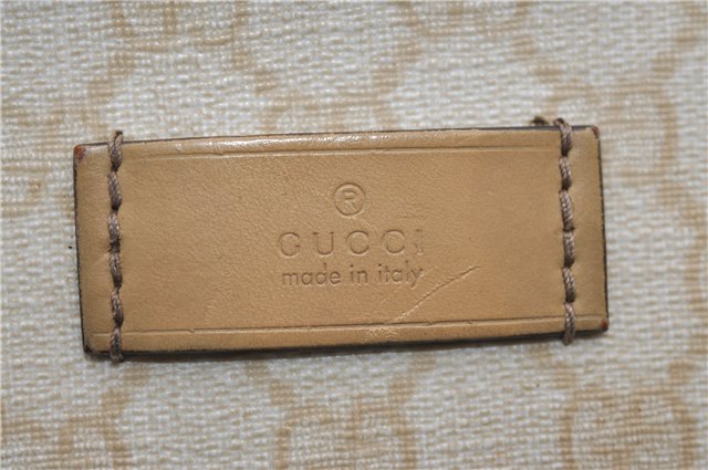 Authentic GUCCI Vintage Shoulder Tote Bag GG PVC Leather 211138 Ivory 3172F