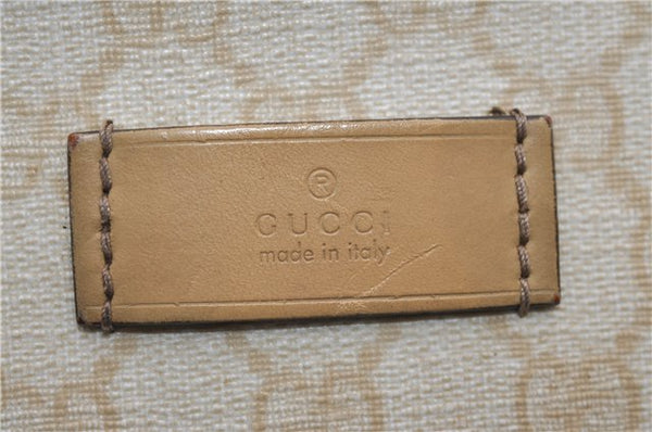 Authentic GUCCI Vintage Shoulder Tote Bag GG PVC Leather 211138 Ivory 3172F