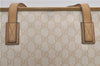 Authentic GUCCI Vintage Shoulder Tote Bag GG PVC Leather 211138 Ivory 3172F