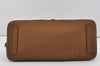 Authentic PRADA Vintage Nylon Tessuto Leather Shoulder Hand Bag Brown 3172I