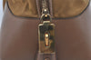 Authentic PRADA Vintage Nylon Tessuto Leather Shoulder Hand Bag Brown 3172I