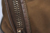 Authentic PRADA Vintage Nylon Tessuto Leather Shoulder Hand Bag Brown 3172I
