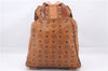 Authentic MCM Visetos Leather Vintage Backpack Brown 3173D