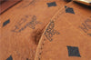 Authentic MCM Visetos Leather Vintage Backpack Brown 3173D