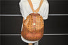 Authentic MCM Visetos Leather Vintage Backpack Brown 3173D