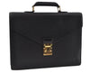 Authentic Louis Vuitton Epi Serviette Conseiller Briefcase Black M54422 LV 3173I