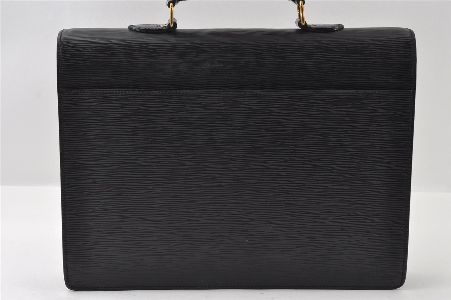 Authentic Louis Vuitton Epi Serviette Conseiller Briefcase Black M54422 LV 3173I