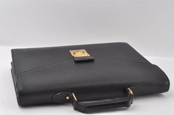 Authentic Louis Vuitton Epi Serviette Conseiller Briefcase Black M54422 LV 3173I