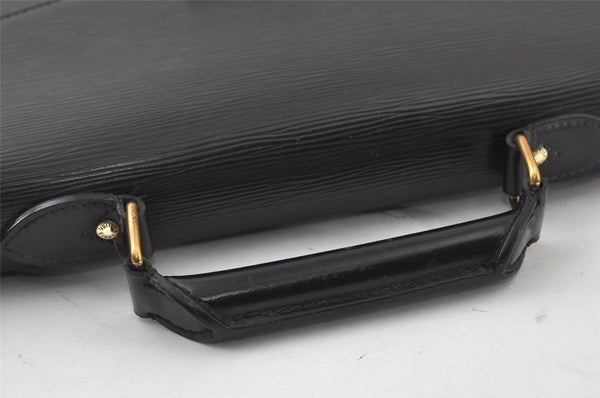 Authentic Louis Vuitton Epi Serviette Conseiller Briefcase Black M54422 LV 3173I