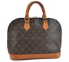 Authentic Louis Vuitton Monogram Alma Hand Bag Purse M51130 LV 3174D