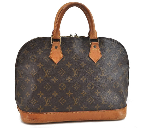 Authentic Louis Vuitton Monogram Alma Hand Bag Purse M51130 LV 3174D