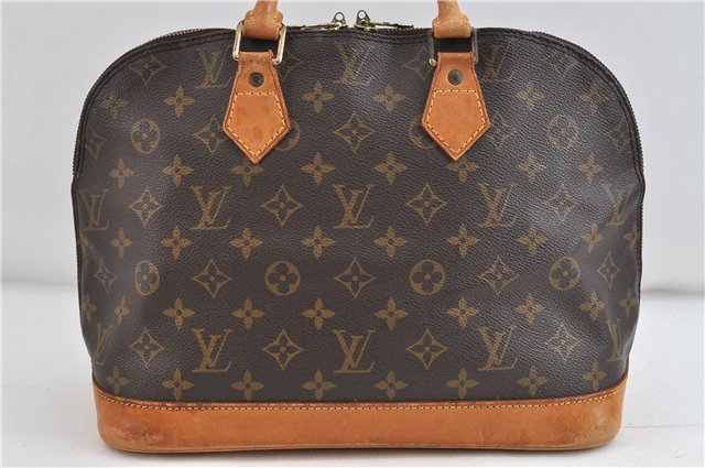 Authentic Louis Vuitton Monogram Alma Hand Bag Purse M51130 LV 3174D