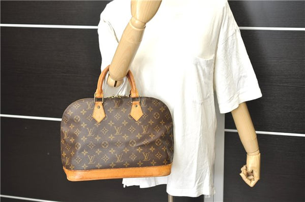 Authentic Louis Vuitton Monogram Alma Hand Bag Purse M51130 LV 3174D