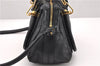 Authentic Chloe Paraty Small 2Way Shoulder Hand Bag Purse Leather Black 3176F