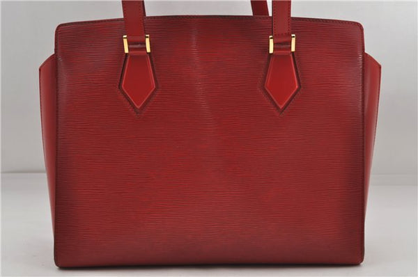 Authentic Louis Vuitton Epi Duplex Shoulder Hand Red M52427 LV 3177D