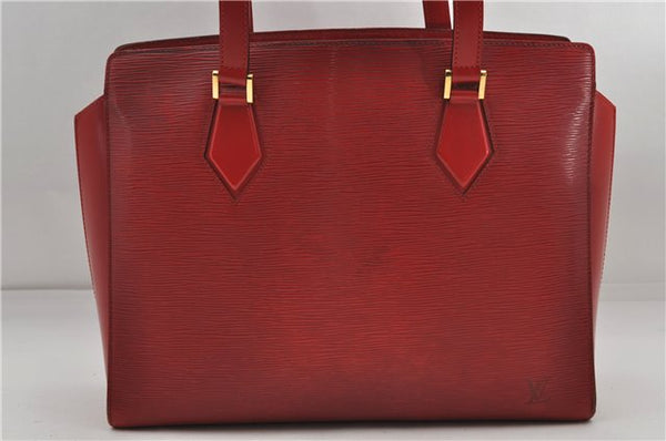 Authentic Louis Vuitton Epi Duplex Shoulder Hand Red M52427 LV 3177D
